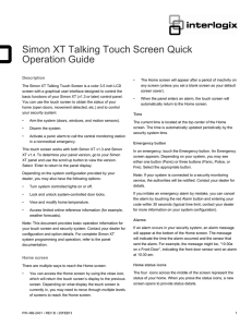 Simon XT Talking Touch Screen Quick Operation