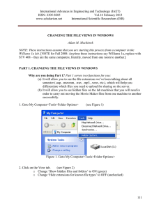 Transferring Movie Maker Project Files from One Computer to Another