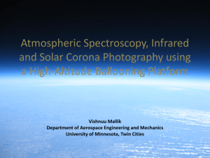Infrared Photography, Atmospheric Spectroscopy and Solar Corona