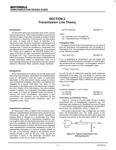 SECTION 2 Transmission Line Theory
