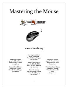 Mastering the Mouse - Ramsey County Libraries