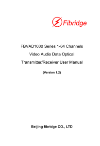 FBVAD1000 Series 1-64 Channels Video Audio Data Optical