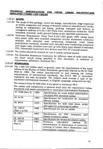 TECHNICAL SPECIFICATIONS FOR CROSS LINKED