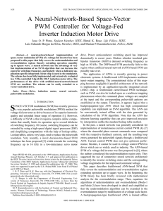 A neural-network-based space-vector PWM controller for voltage