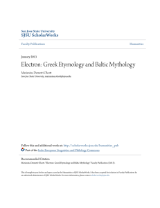 Electron: Greek Etymology and Baltic Mythology