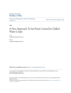 A New Approach To Set Point Control In Chilled Water Loops