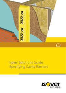 Isover Solutions Guide - Specifying Cavity Barriers