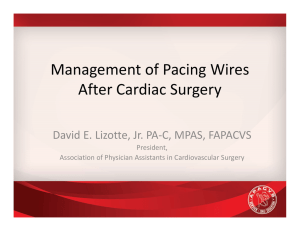 Management of Pacing Wires After Cardiac Surgery
