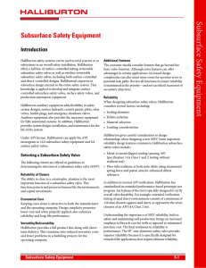 Subsurface Safety Equipment Section