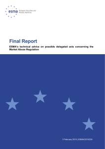 Final Report - ESMA