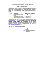 Govt. Industrial Training Institute, Sector 28C Chandigarh PUBLIC
