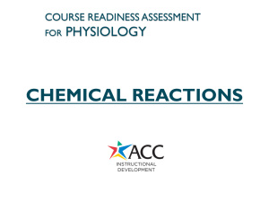 course readiness assessment for physiology