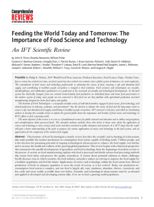 Feeding the World Today and Tomorrow