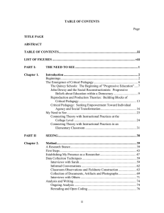 TABLE OF CONTENTS Page TITLE PAGE ABSTRACT TABLE OF