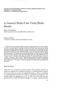 A General Multi-User Undo/Redo Model