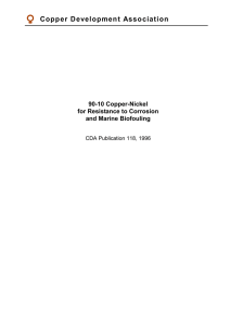 90-10 Copper-Nickel - Copper Development Association Homepage