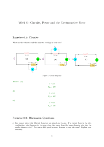 Week 6 - Circuits, Power and the Electromotive