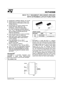 BCD to 7-segment decoder/driver with strobed latch function