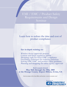 EMI / EMC / Product Safety Requirements and Design Seminar