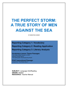 THE PERFECT STORM: A TRUE STORY OF MEN AGAINST THE SEA