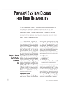 Power4 system design for high reliability