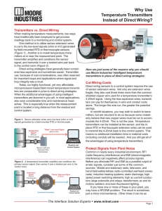 Why Use Temperature Transmitters Instead of