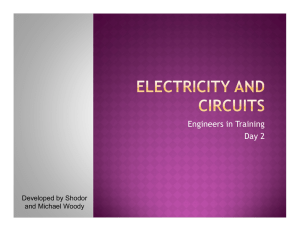 Electricity and Circuits