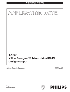 AN066 XPLA Designer™ hierarchical PHDL design support