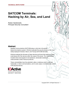 SATCOM Terminals: Hacking by Air, Sea, and Land