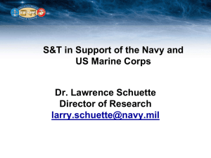 Marine, Coastal and Ocean Sciences at the Office of Naval Research