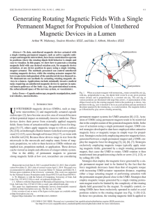 Generating Rotating Magnetic Fields With a Single Permanent