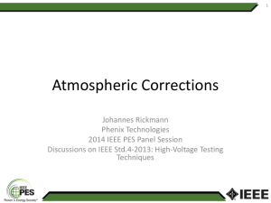 Atmospheric correction factors