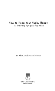 How to Keep Your Hubby Happy