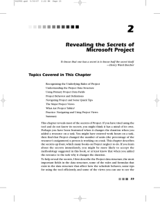 Revealing the Secrets of Microsoft Project