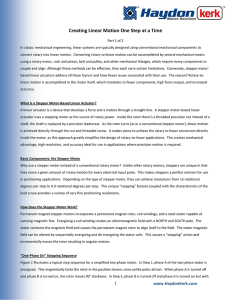 Creating Linear Motion - Haydon Kerk Motion Solutions