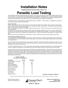 Parasitic Load Testing