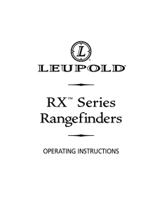 RX Series Rangefinders