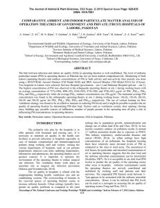 comparative ambient and indoor particulate matter