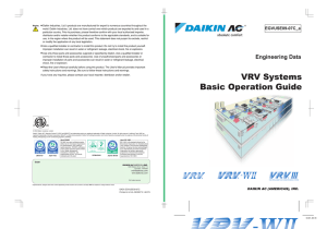 VRV Basic Operation Guide