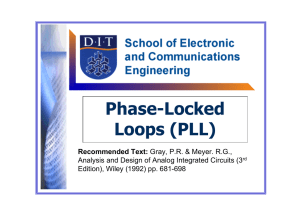 Phase-Locked Loops (PLL)
