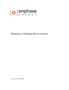 Reliability of Enphase Micro