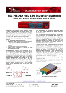 TSI Media 48/120 Inverter Platform