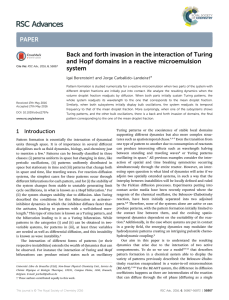 Back and forth invasion in the interaction of Turing and Hopf