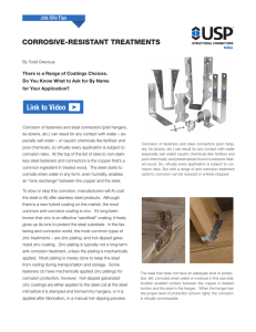corrosive-resistant treatments