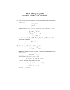 Math 286 Spring 2016 Practice Final Exam Solutions