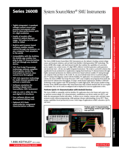 2600B Source Measure Units (SMU) Instruments