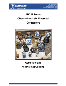 ABCIR Series Circular Multi-pin Electrical Connectors Assembly and