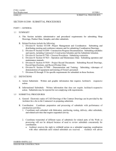 SECTION 013300 - SUBMITTAL PROCEDURES