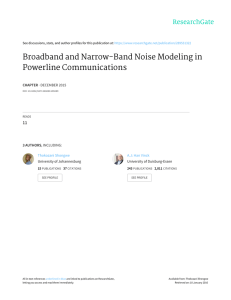Broadband and Narrow-Band Noise Modeling in Powerline