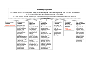 Enabling Objectives To provide cross